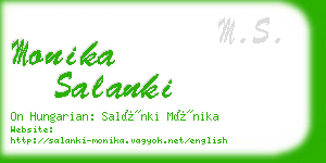 monika salanki business card